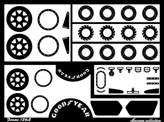 1/24 Ferrari 126CK & C2 aluminum wheel set [TK036]
