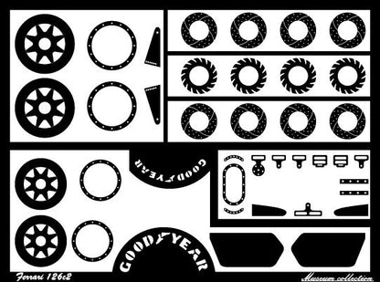 1/24 Ferrari 126CK & C2 aluminum wheel set [TK036]