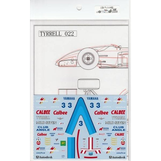 1/20 Tyrell 022 Katayama Ukyo [D445]