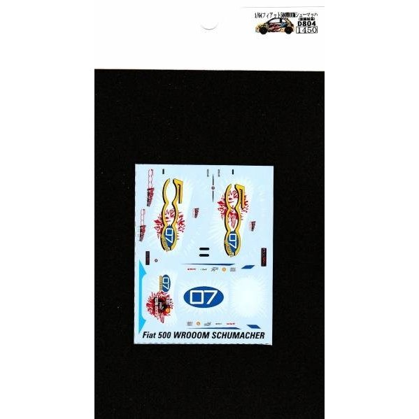 1/64 Fiat500 WROOM Schumacher [D804]