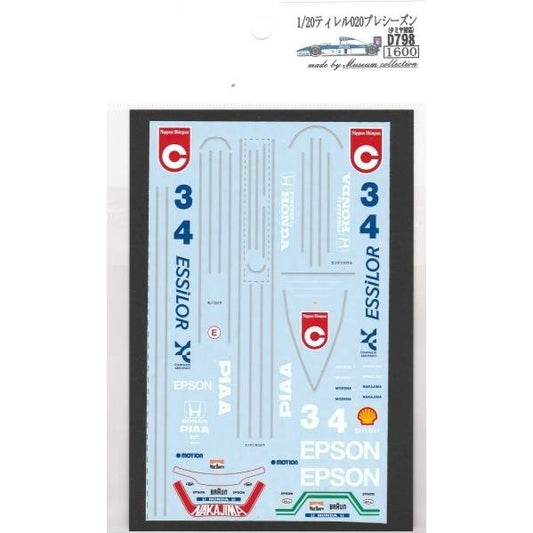 1/20 Tyrell 020 Pre Season [D798]