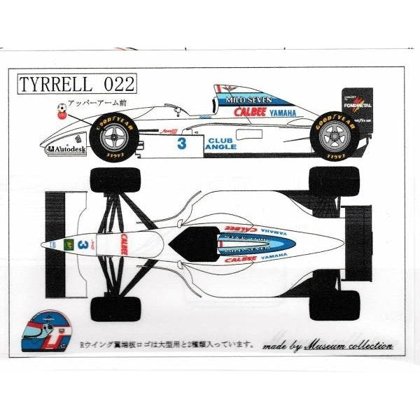 1/20 Tyrell 022 Katayama Ukyo [D445]