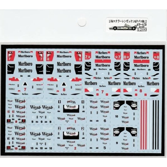 1/64 McLaren MP4/9-MP4/20 Number&Tobacco [D491]