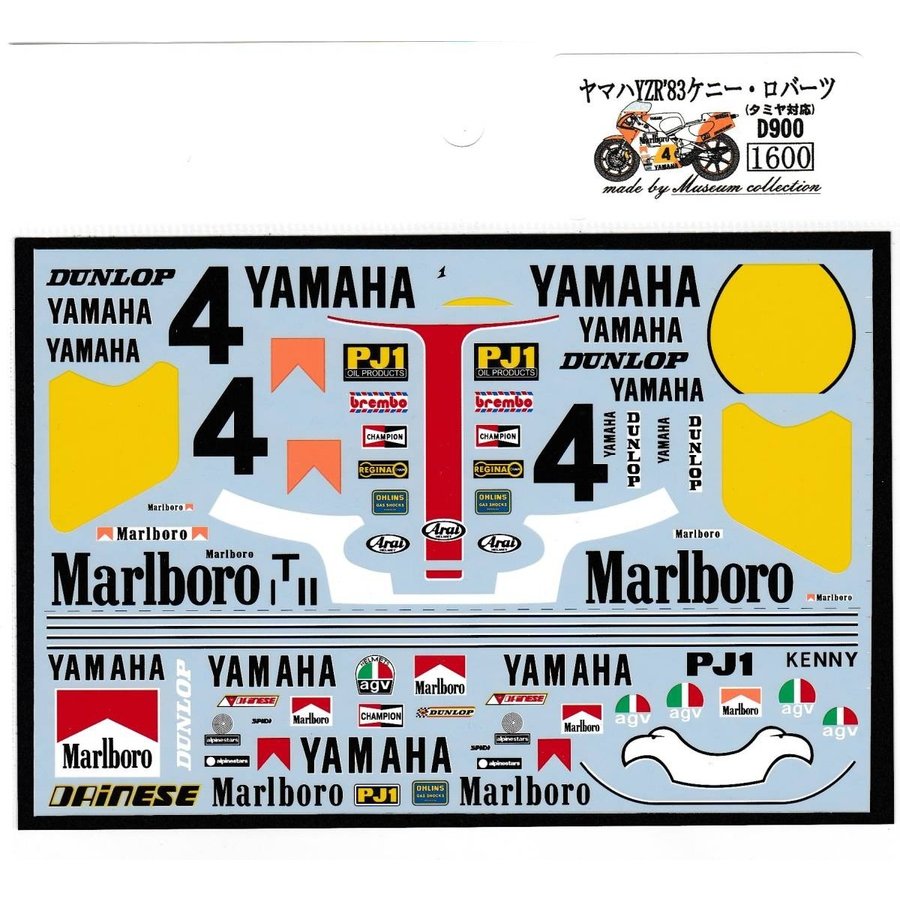 1/12 Yamaha YZR500 '83 & racing suit [D900]