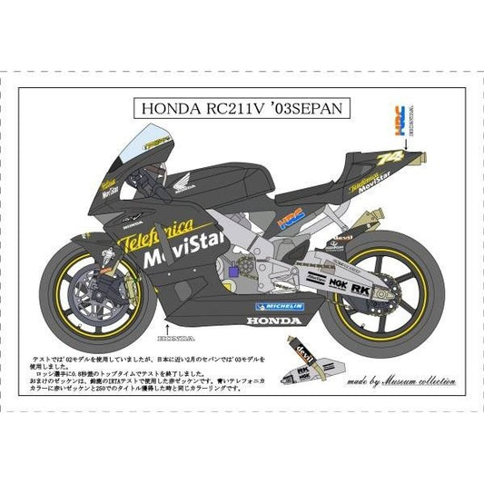 1/12 Honda RC211V '03 Sepang test [D129]