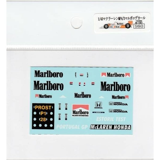 1/43 McLaren MP4/3 Tobacco [D361]