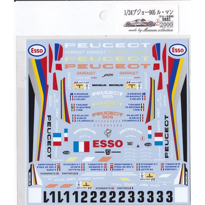 1/24 Peugeot 905 '92&'93 Le Mans [D882]