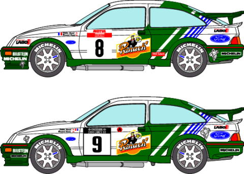 1/24 Ford Sierra D.Auriol '88 Corse&1000Lake [D100]