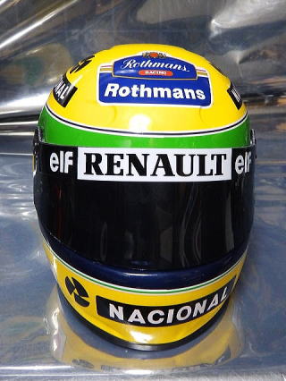 1/2 helmet A.Senna Tobacco [D768]