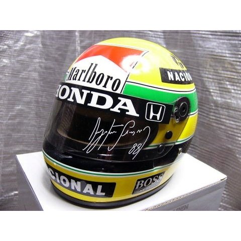 1/2 helmet A. Senna '88 Tobacco [D489]