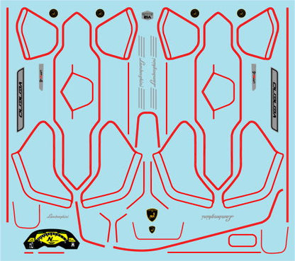 1/24 Lamborghini Veneno Carbon decal [D735]