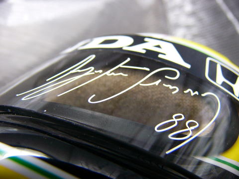 1/2 helmet A. Senna '88 Tobacco [D489]