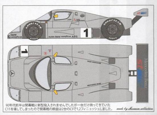 1/24 Sauber Mercedes C9 '90 Suzuka [D821]