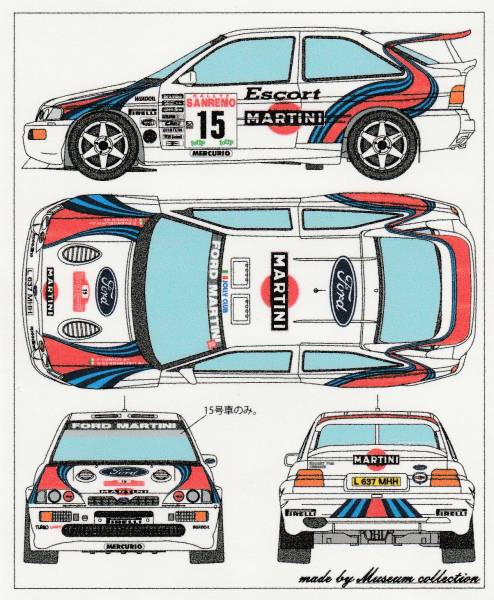 1/24 Ford Escort '94 San Remo [D846]