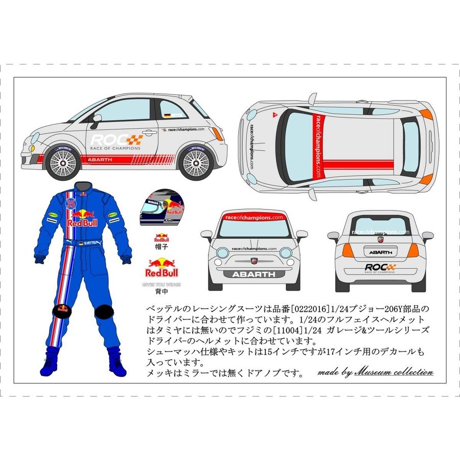 1/24 Fiat500 R.O.C. S.Vettel [D560]