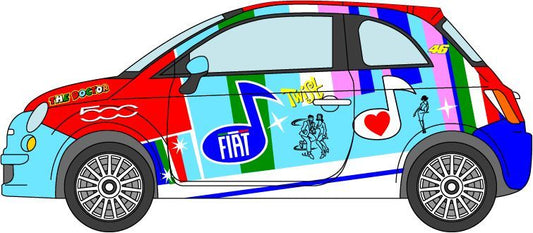 1/24 Fiat500 '07 Rossi color Bologna [D559]