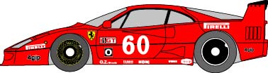 1/24 Ferrari F40LM Laguna Seca J. Aresi [D286]