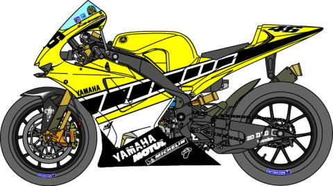 1/12 Yamaha YZR-M1'05 Rossi 50th set [D363]