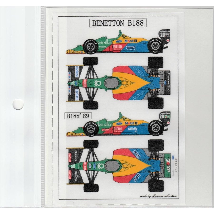 1/20 Benetton B188 & 188 '89 [D901]