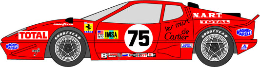 1/24 Ferrari 365GTB4 / BB'77LM # 75 [D970]