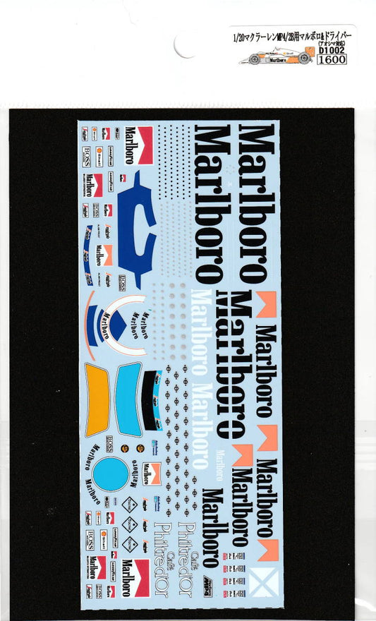 1/20 McLaren MP4 / 2C Marlboro & Suit [D1002]