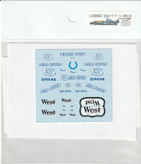 1/43 McLaren MP4/19&Renault R24 Tobacco [D252]