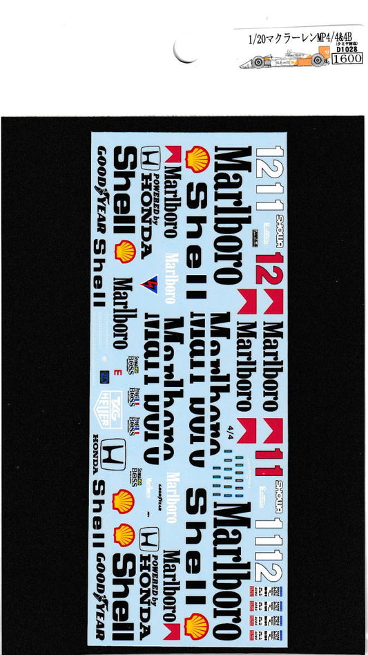 1/20 McLaren MP4/4&4B [D1028]