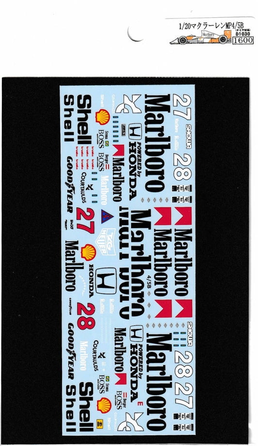 1/20 McLaren MP4/5B [D1030]