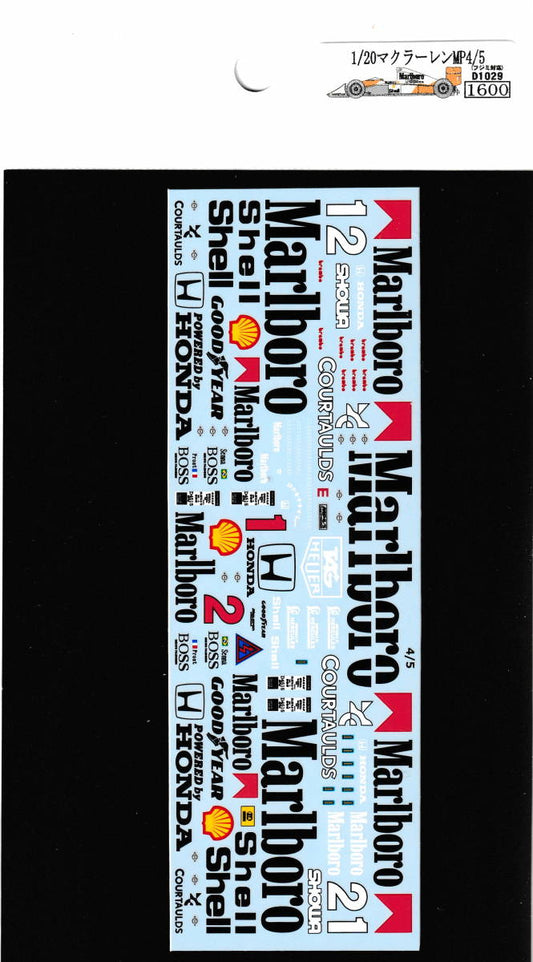 1/20 McLaren MP4/5 [D1029]