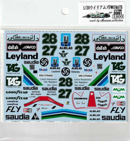 1/20 WilliamsFW07&07B [D991]