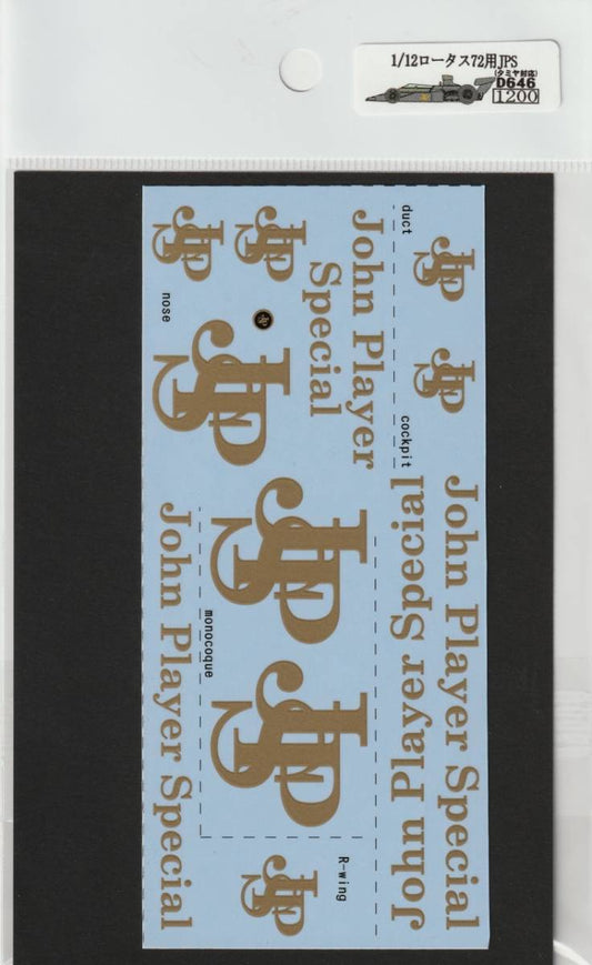 1/12 Lotus 72 Tobacco [D646]