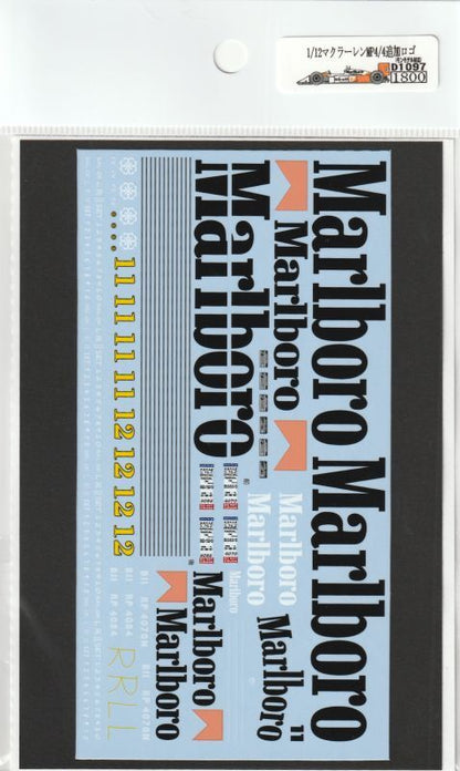 1/12 McLaren MP4/4 additional logo (PLATZ)[D1097]