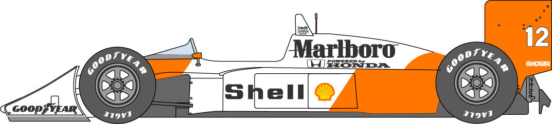 1/12 McLaren MP4/4 additional logo (PLATZ)[D1097]