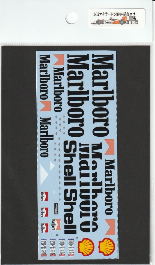 1/12 McLaren MP4/4 Additional Logo (PMA) [D929]