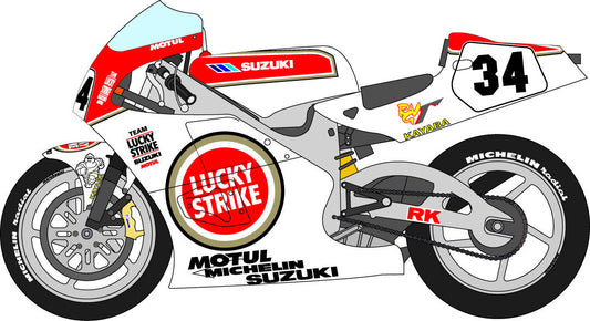 1/12 Suzuki '93 Gamma additional logo For Platz [D1129]