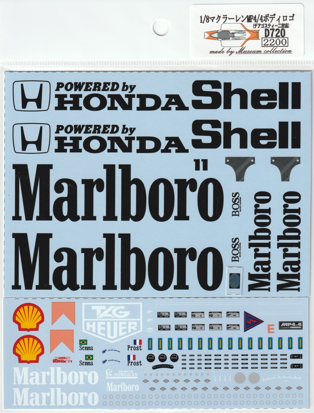1/8 McLaren MP4/4 Body Logo [D720]