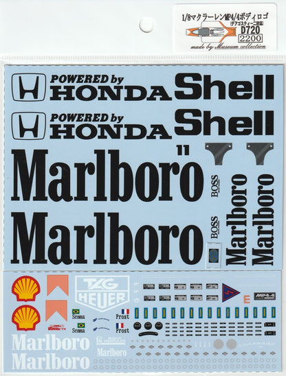 1/8 McLaren MP4/4 Body Logo [D720]