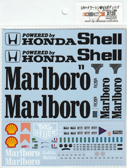 1/8 McLaren MP4/4 Body Logo [D720]