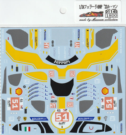 1/24 Ferrari 499P '23 Le Mans [D1145]
