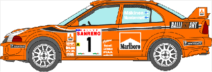 1/24 Mitsubishi Lancer Evo6 '99 additional logo [d1151]