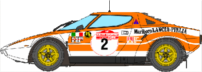 1/12 Lancia Stratos '74 Sanremo 1st Win [d1148]