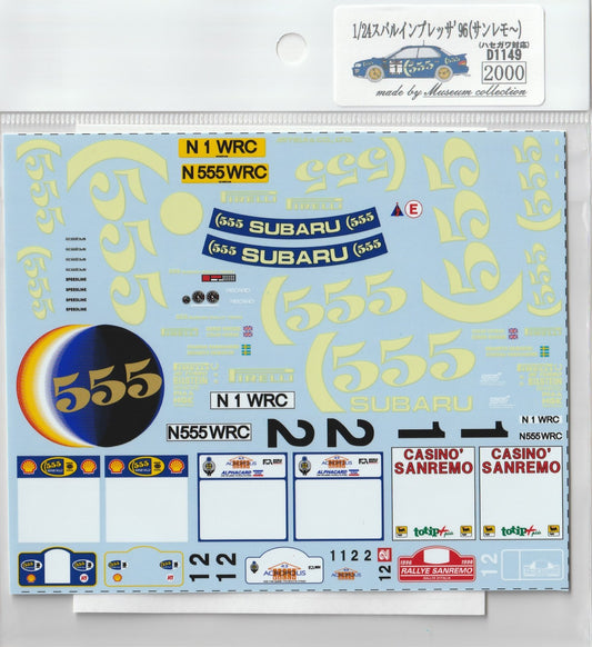 1/24 Subaru Impreza '96 (Sanremo~) [D1149]