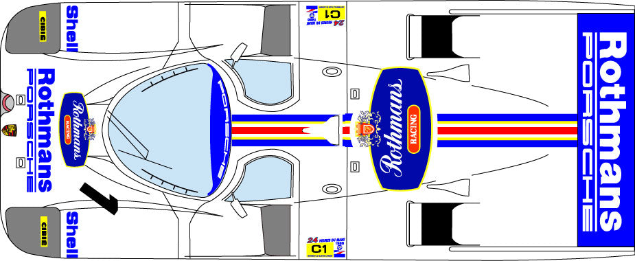 1/24 Porsche 962 '86, '87 Le Mans [D1150]