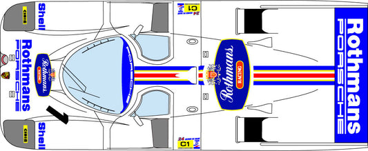 1/24 Porsche 962 '86, '87 Le Mans [D1150]
