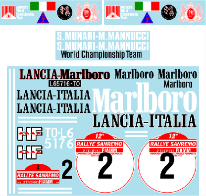 1/8 Lancia Stratos '74 Sanremo [D1159]