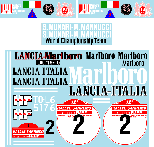 1/8 Lancia Stratos '74 Sanremo [D1159]