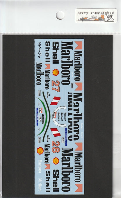 1/20 McLaren MP4/5B Additional Logo [D738]