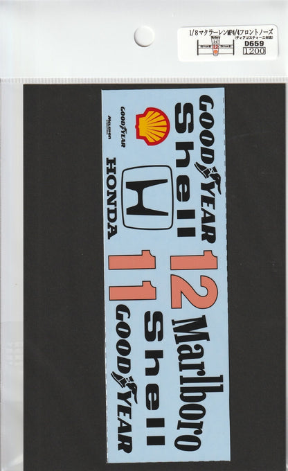1/8 McLaren MP4/4 for front nose [D659]