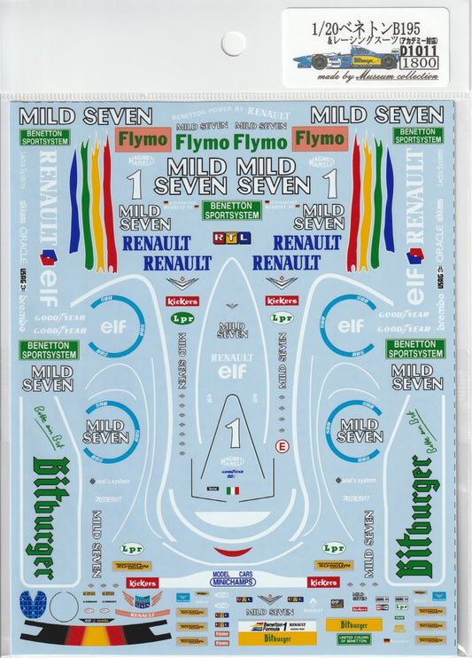 1/20 Benetton B195 & Racing Suit [D1011]