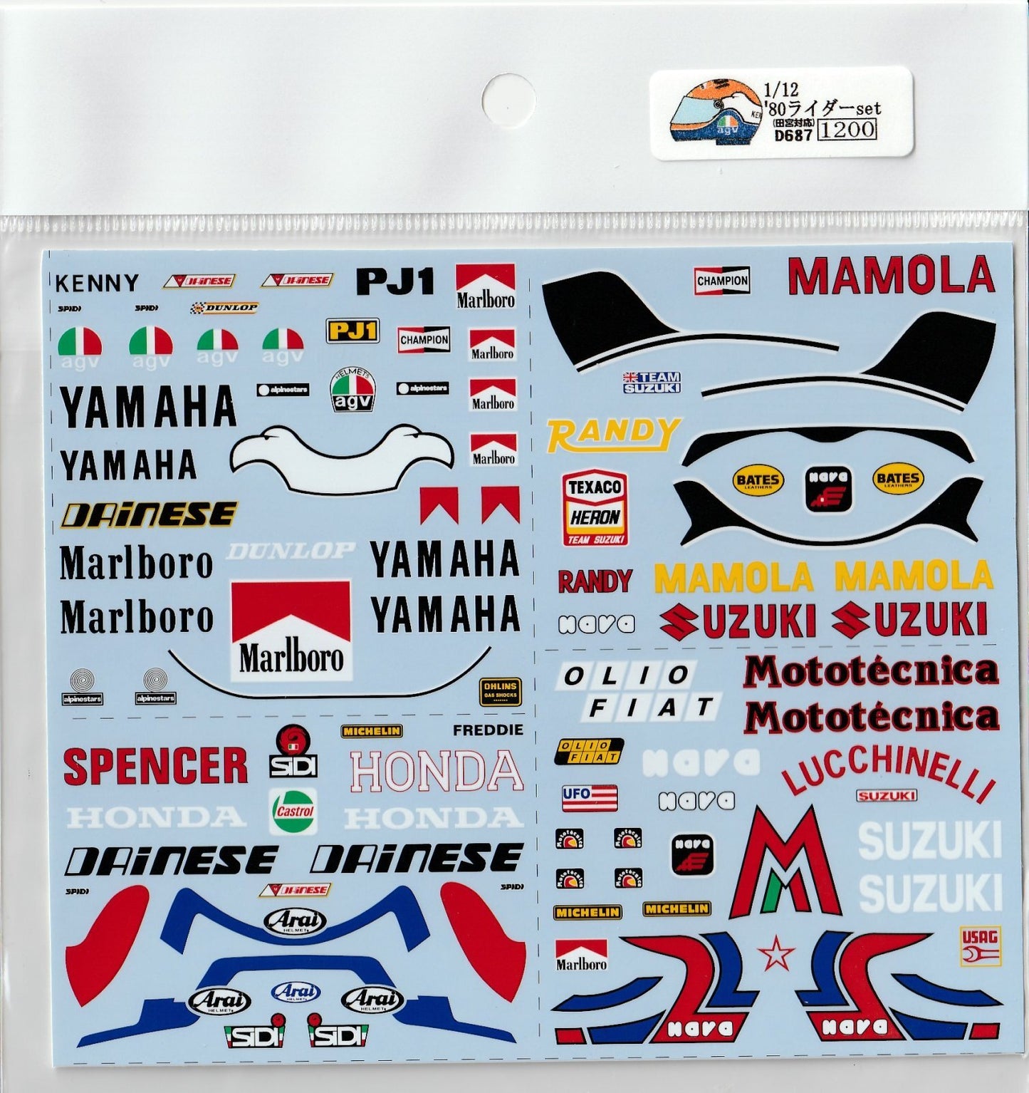 1/12 rider set [D687]